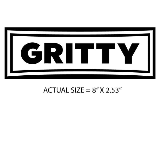 Gritty Decal Large