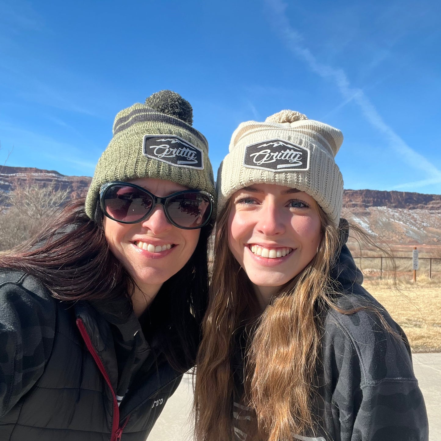 Mountain Gritty Pom Beanie